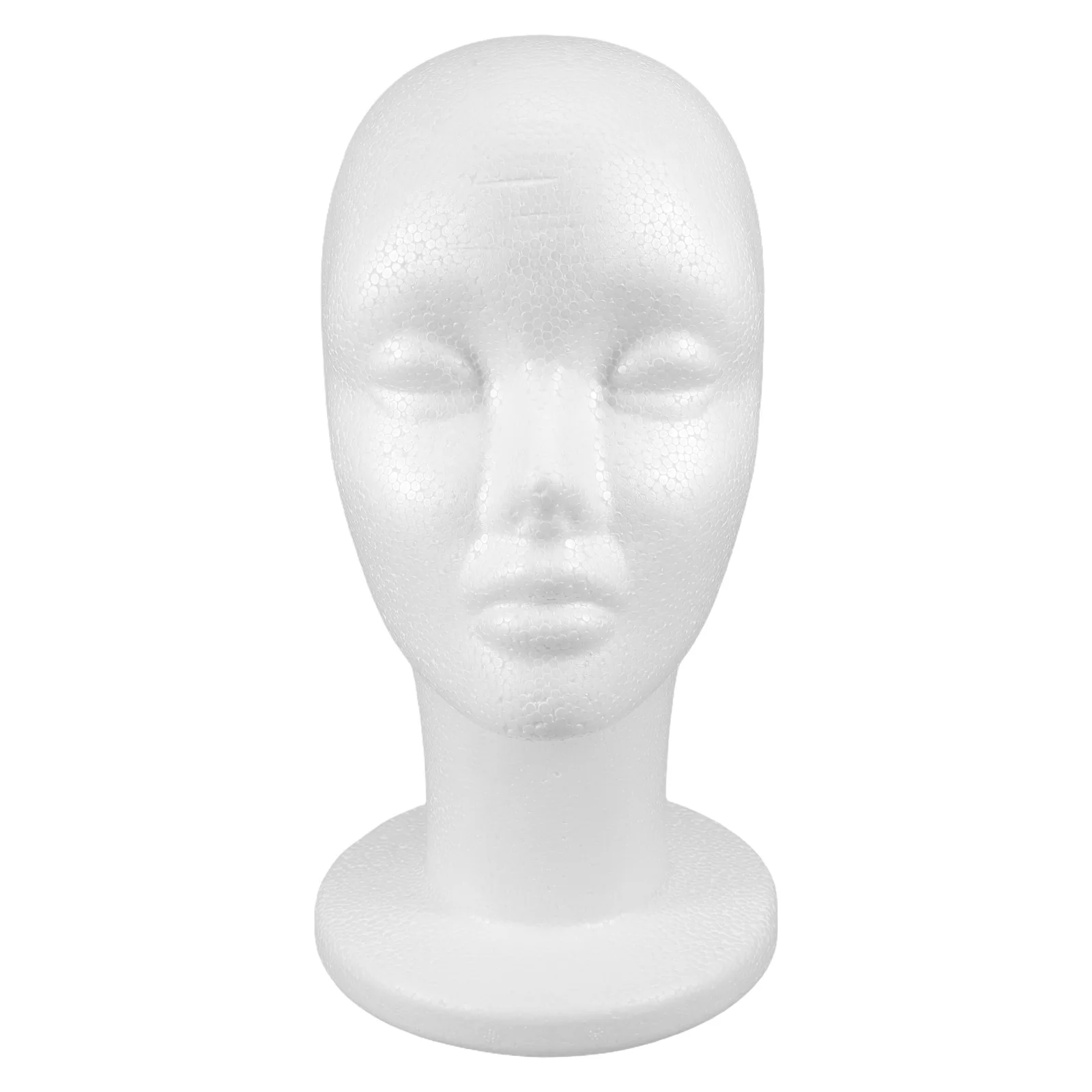 

Mannequin Head Holder Bald Black Foam Heads for Style Halloween Decoration Scarf Hats