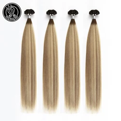 Fairy Remy Hair 12 16 18 20 22 24 inch Real Remy Straight Pre Bonded Keratin Tip Human Hair Extensions Ombre Balayage Color Hair