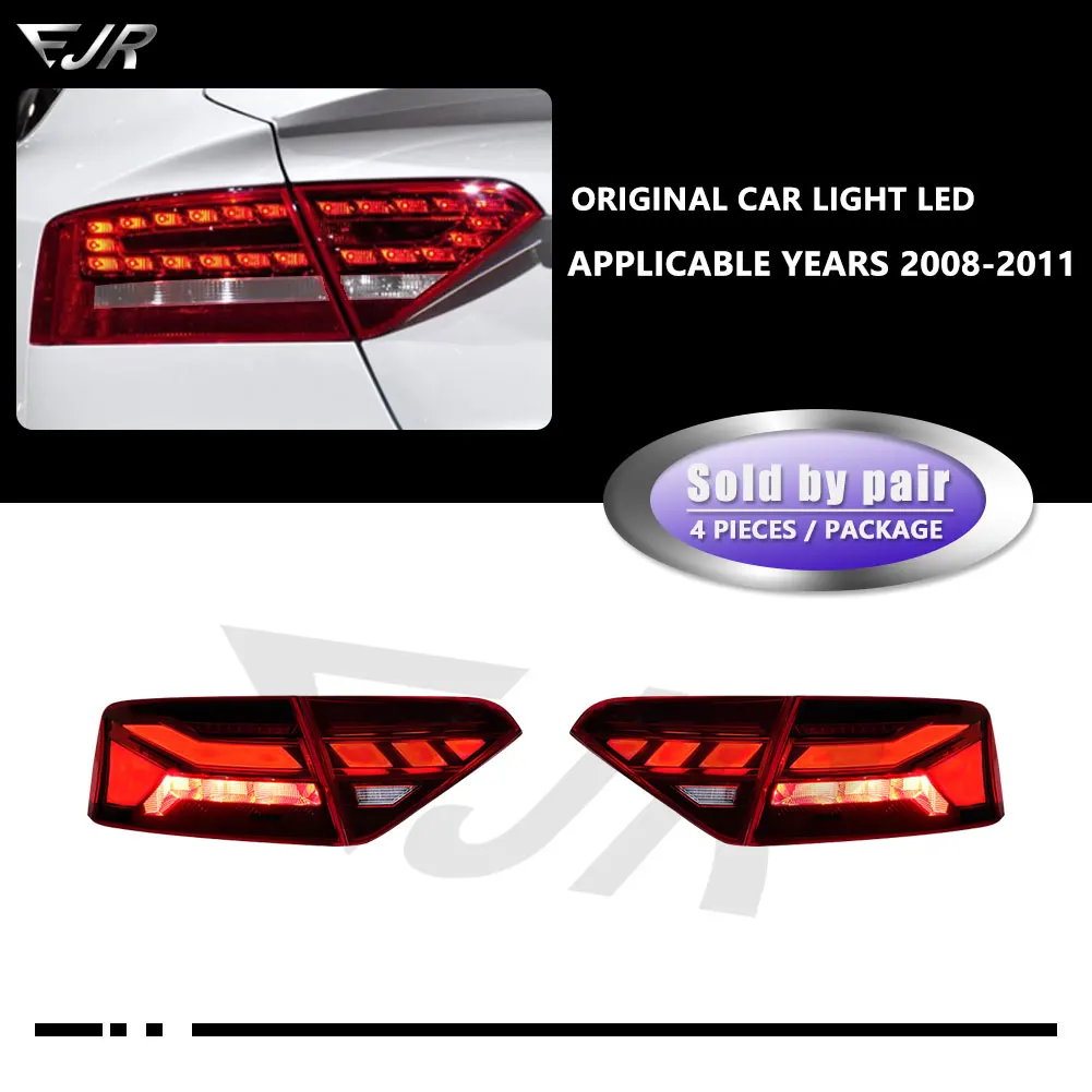Voor Audi A5 Achterlicht Assemblage 2008-2016 Oud Tot Nieuwe S5 Dynamische Drl Led Stromend Draaisignaal Achterlicht Autolamp Onderdelen - afbeelding 1
