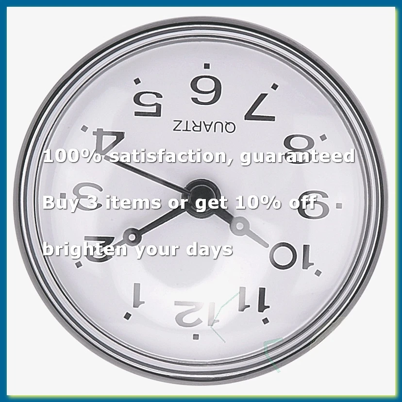 ●7cm Waterproof Kitchen Bathroom Shower Clock Suction Cup Sucker Wall Black