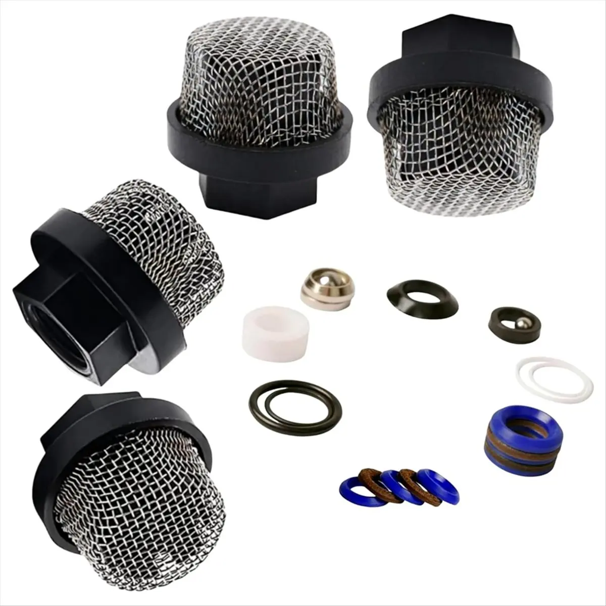 (1+4pk)244194 Pump Repair Packing Kit&246385 7/8 Inch UNF Inlet Sprayer Parts Kit Stainless steel