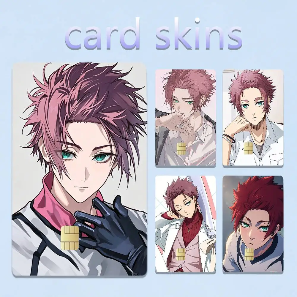 Itoshi BLue S-Sae 4pcs 1Set Laser Holographic Sticker Skin Cover for Credit Bank Debit Card