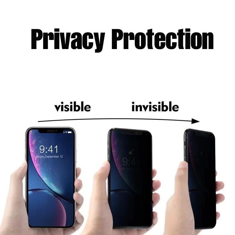 3 Piezas Película de Hidrogel Anti Espía para iPhone 17 16 15 14 13 12 11 Pro Max Protector de Pantalla Privacidad Película Protectora 14 Plus No Vidrio 16E 2