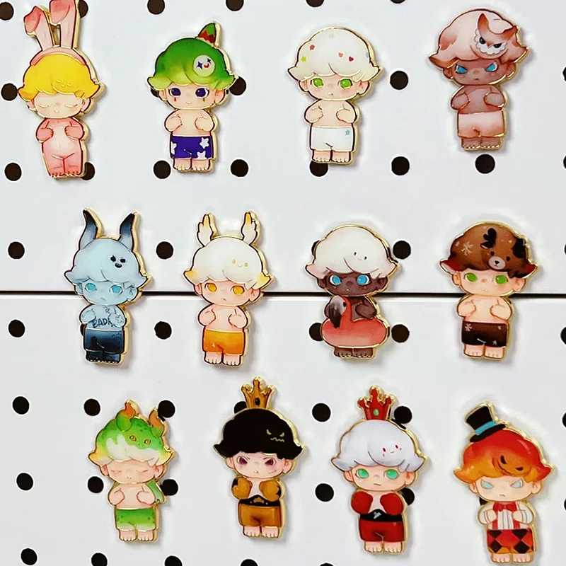 

POP MART DIMOO Retro Badge Series: Оригинальные игрушки-сюрпризы в закрытых коробках, милые фигурки, подарочная таинственная коробка