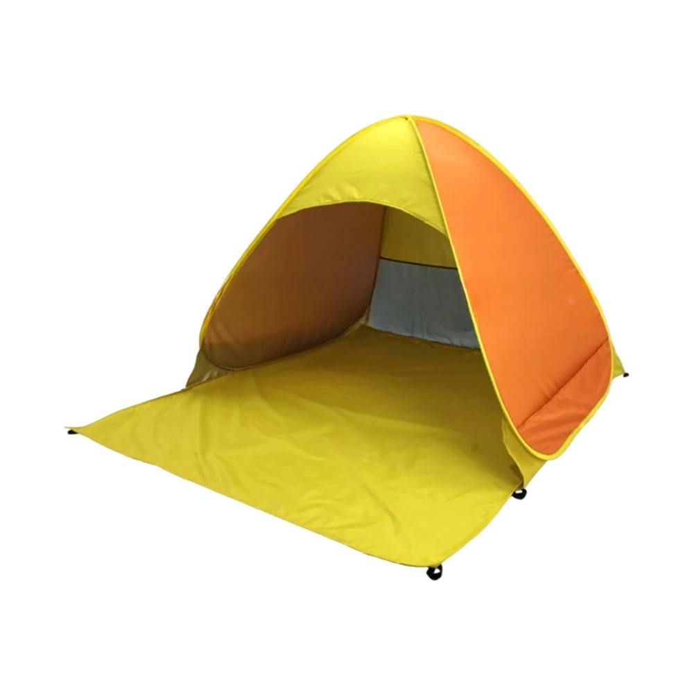 خيمة شاطئ أوتوماتيكية سريعة بعامل حماية من أشعة الشمس 50+ غطاء منبثق للتخييم والمشي لمسافات طويلة وصيد الأسماك والسفر العائلي في الهواء الطلق #3