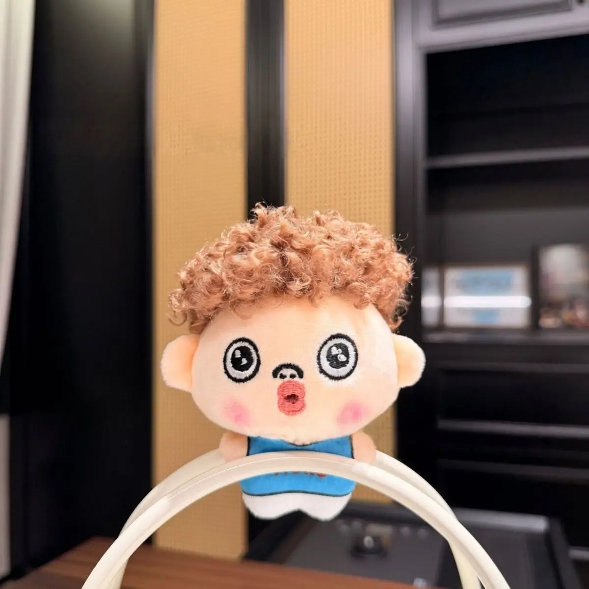 Funny Cute Explosion Head Doll Plush Bag Pendant Stretchy Play Doll Book Backpack Hanging Gift Cute Plush Keychain for Kids Toys