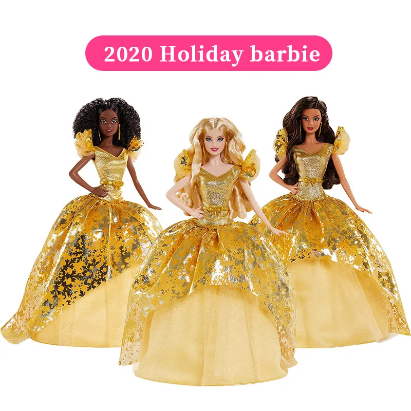 Original Holiday Barbie Dolls 2015-2020 Collections Princessdolls for Girls Fashion Top Brand Birthday Christmas Gift Kids Toys