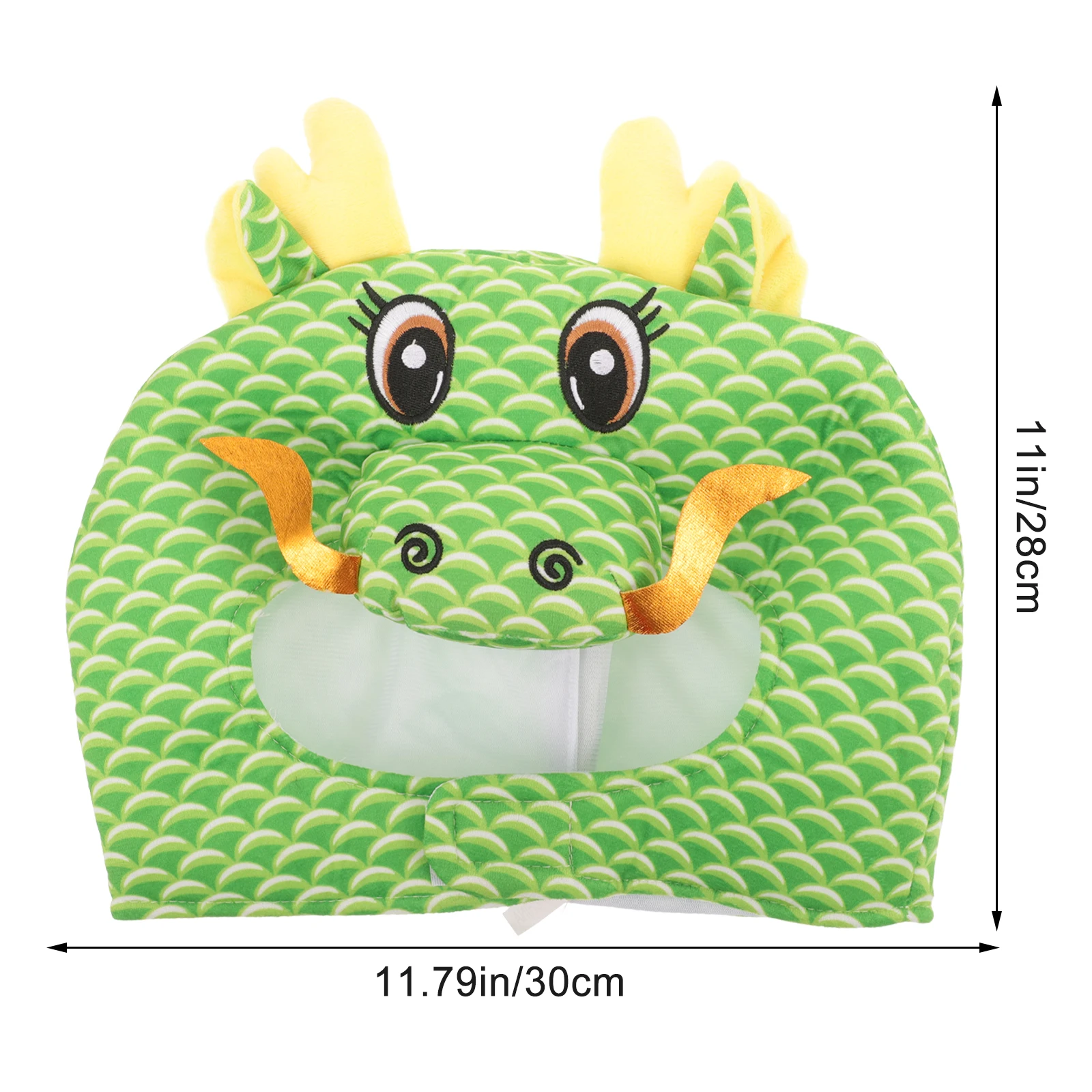 Cute Dragon Headwear Soft Polyester Party Costume Hat for Adults Kids Charming Photography Selfie Festival Cap