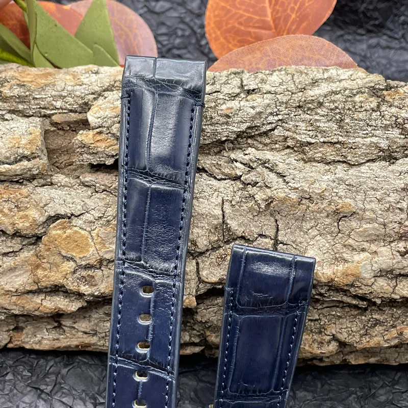 FUYIJIA Luxury Custom A-udemarsP-iguet CODE-11.59 Watch Band Alligator Strap 22MM Genuine Leather Belt Crocodile Skin Watchbands