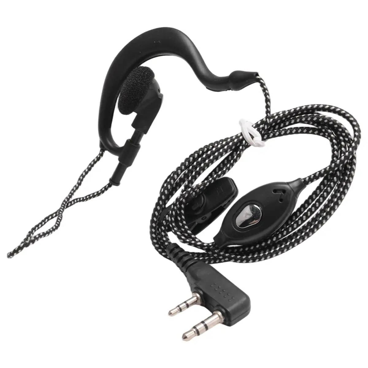 [On Sale]2PIN Earpiece Headset Mic for Radio Security Walkie Talkie High Quality Ear Hook Earbud Interphone for BAOFENG UV5R view 4