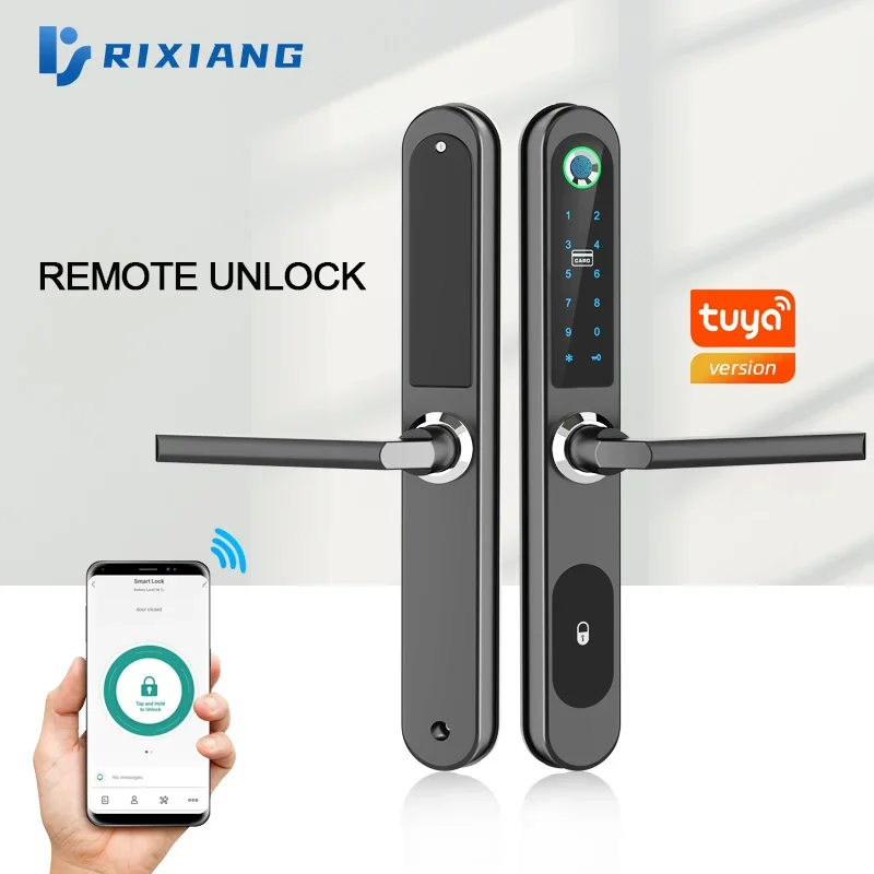 fingerprint keyless entry door lock sliding gate digital app smart lock bridge cut aluminum door locks 8535 mortise