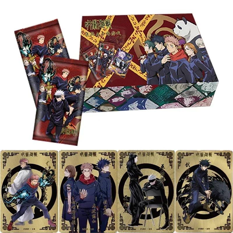 Jujutsu Kaisen Card Rare Gold Cards Anime Character Gojo Satoru Fushiguro Megumi Itadori Yuji Warlock Collection Card Toy Gift