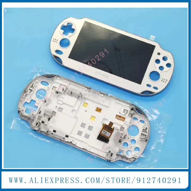Czarno-biały kolor Nowy OLED do Playstation PS Vita PSV 1000 1001 1004 Ekran LCD z dotykiem (digitizerem) i ramką — zdjęcie produktu 3