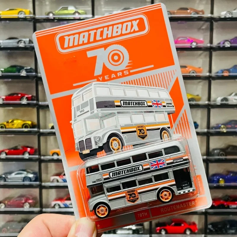 

Оригинальная коллекционная модель автобуса Matchbox HPN17, лимитированная серия к 70-летию, лондонский двухэтажный автобус, литая под давлением, из сплава, коллекционная игрушка-машинка