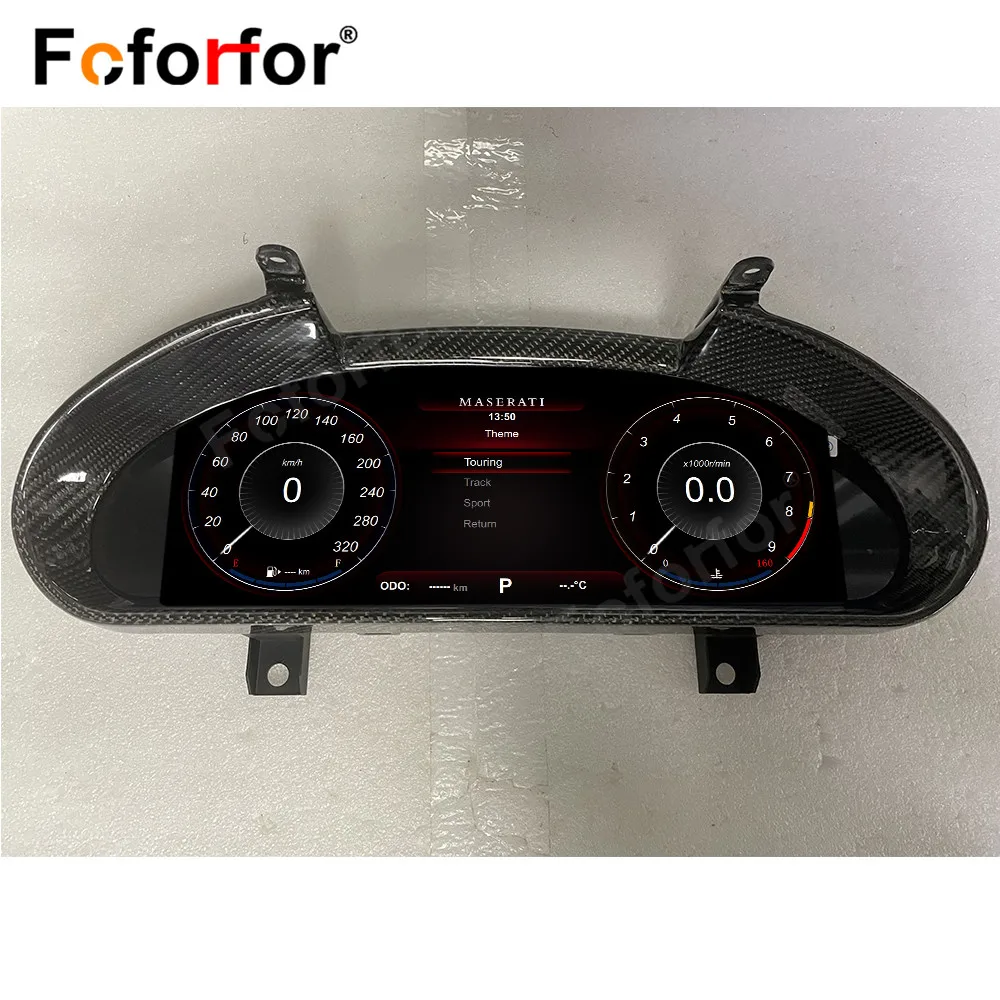 Car Digital Cluster Virtual Cockpit For Maserati GT/GC GranTurismo 2007-2017 Dashboard Instrument QLED Meter Screen Speedometer