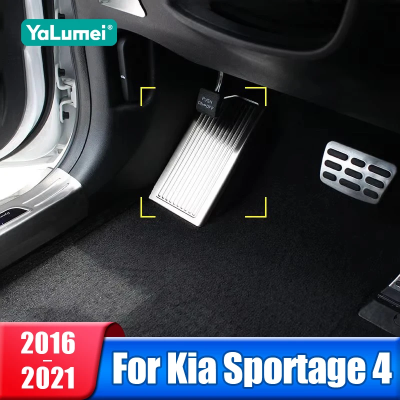 

Car Foot Rest Pedals Cover For Kia Sportage 4 QL 2016 2017 2018 2019 2020 2021 Accessories