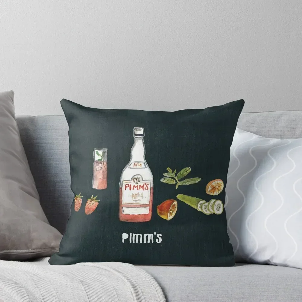 Pimms recipe Throw Pillow Sofa Cushions Cover Marble Cushion Cover pillow