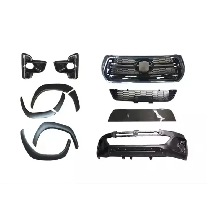 

Latest 2019+-ta Hilux Body Kits Pickup Headlight & Front Bumper Set Rocco Body Parts