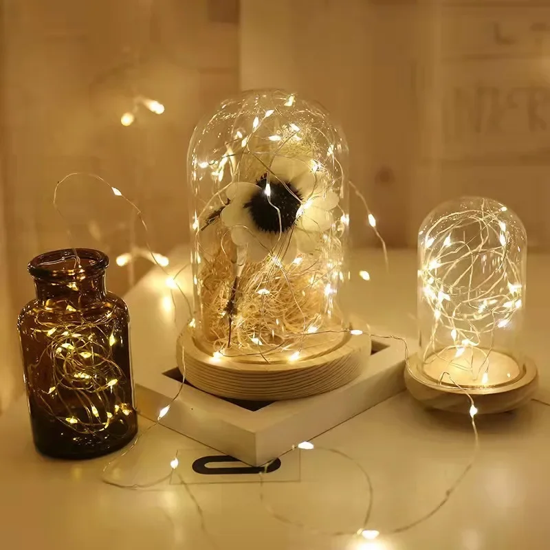 3 طرق صغيرة الجنية LED سلسلة أسلاك نحاسية ضوء تشمل بطارية عيد الميلاد الزفاف جارلاند المنزل حفلة في الهواء الطلق حديقة الديكور #2