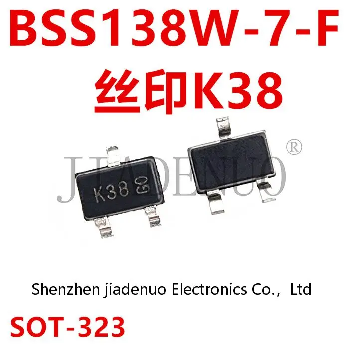 (5-10PCS)100% New BSS138W-7-F SOT-323 screen K38 transistor triode chipset