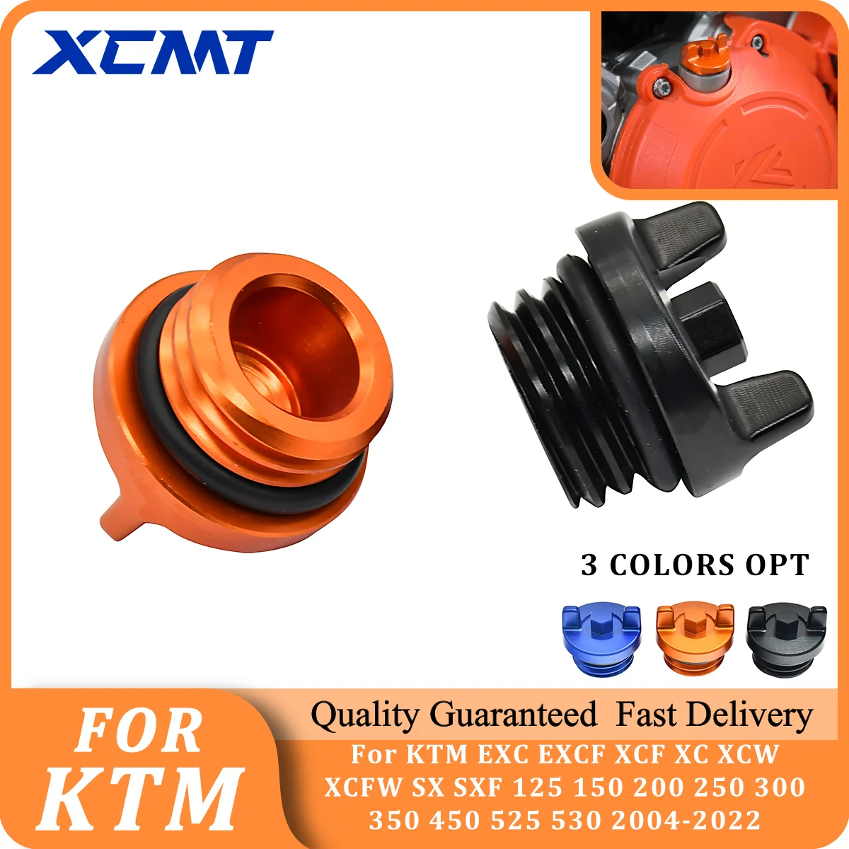 

CNC Engine Oil Filler Plug Cap Cover For KTM EXC EXCF XCF XC XCW XCFW SX SXF 125 150 200 250 300 350 450 525 530 2004-2022