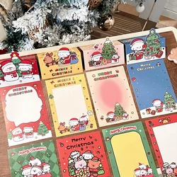 20 Sets Christmas Card Head Back Card Packaging Bottom Card Cute Cartoon Packaging Small Cardboard Mailing Card Greeting Card