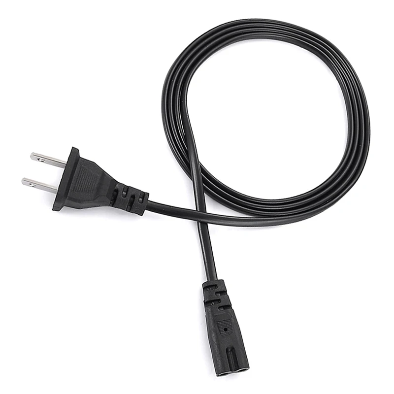 EU Power Cable 2pin IEC C7 US Power Extension Cord For Dell Laptop Charger Epson Printer Radio Speaker PS4