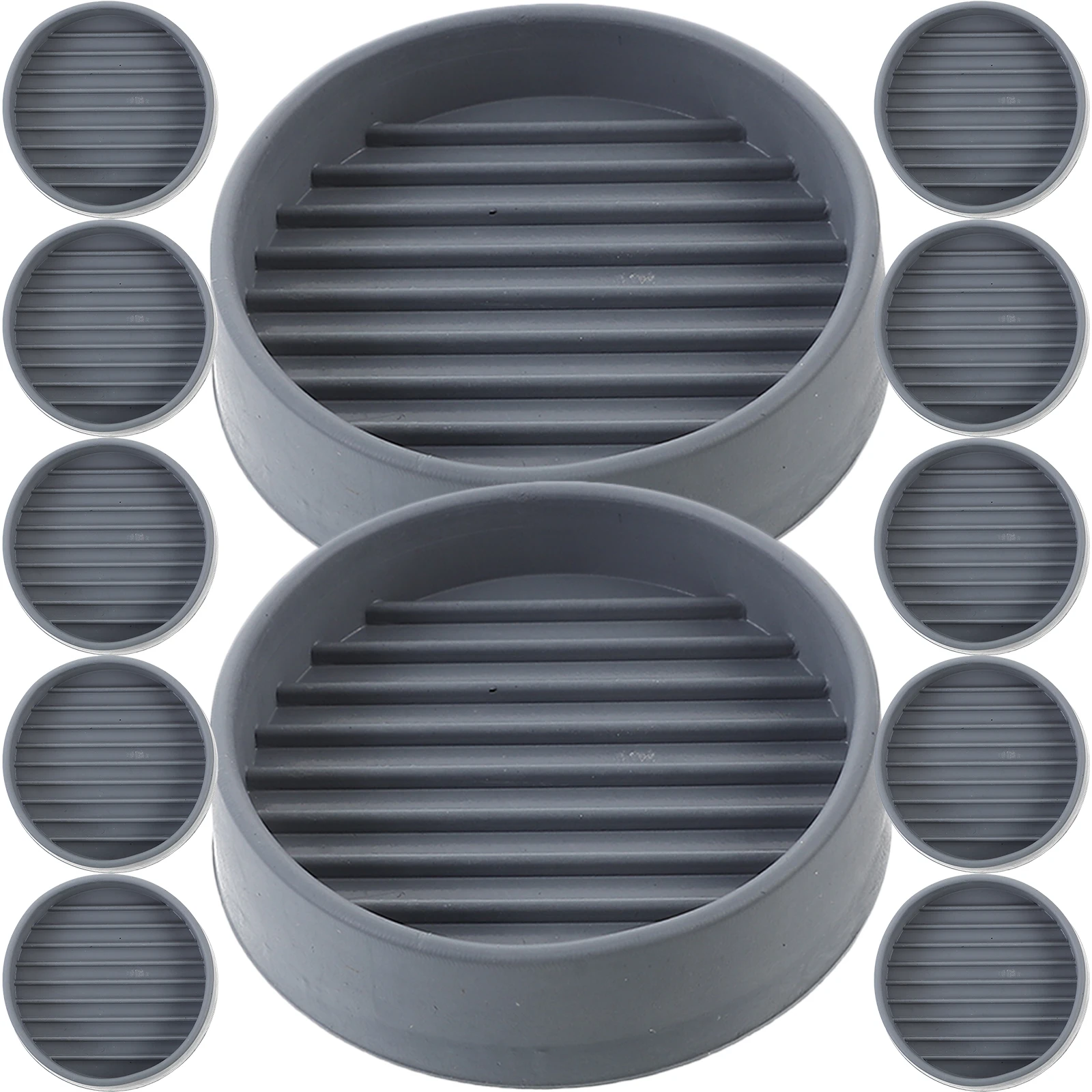 

12Pcs Furniture Caster Cups Rubber Wheel Stoppers Durable Chair Table Leg Protectors for Hardwood Floors Caster Cups