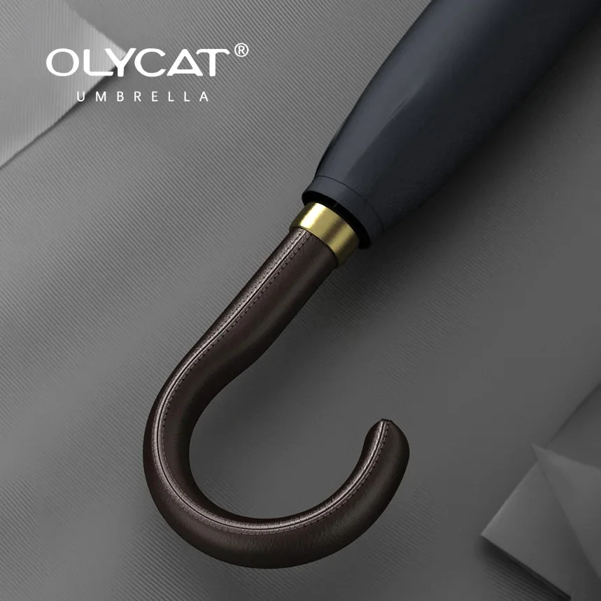 Olycat Big Long Umbrella Men 121cm Luxury Golf Umbrella Windproof Strong Fashion Large Rain Umbrella for Woman