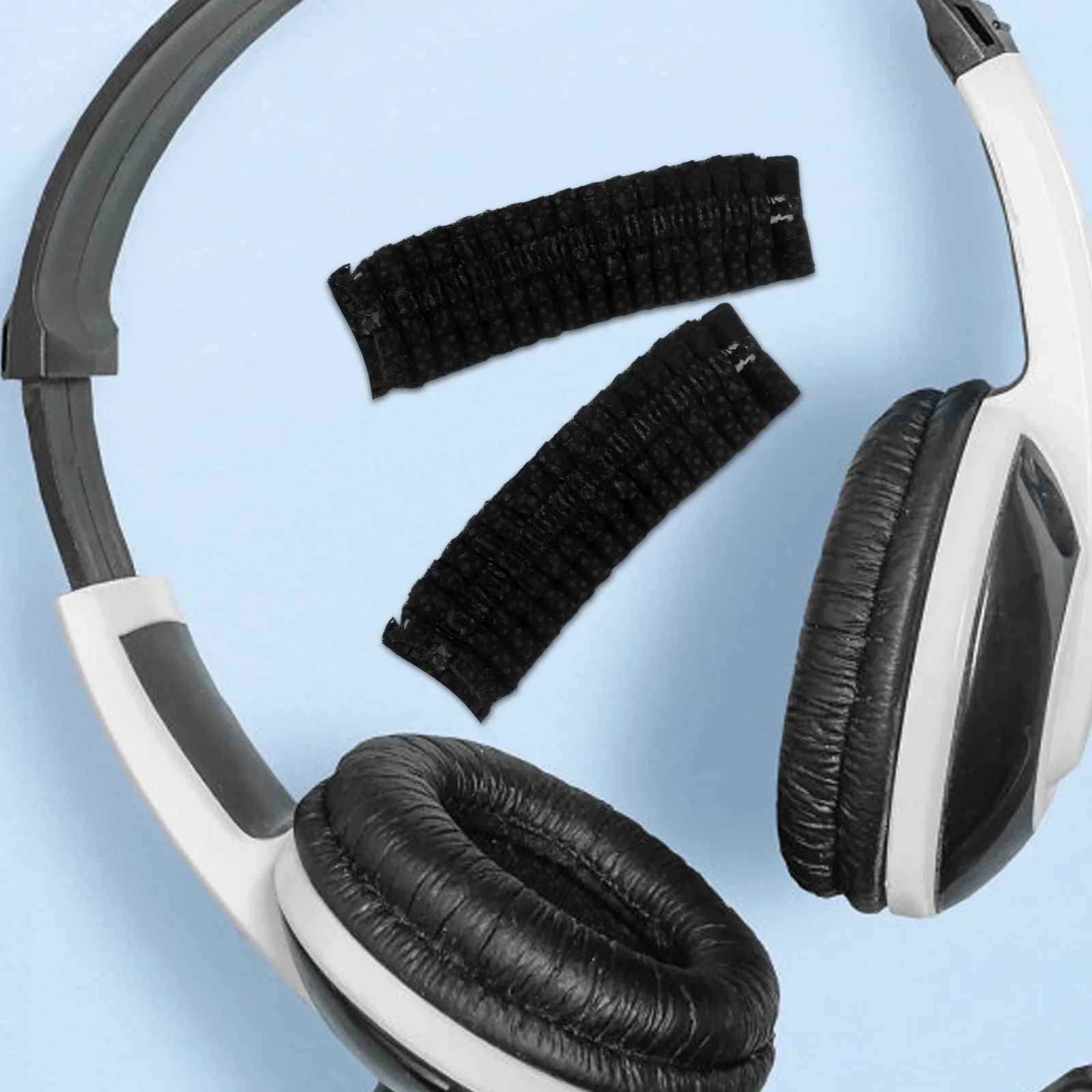 

50 Pairs Headphone Ear Covers Supple Comfortable Breathable Replacement Ear Protectors Headset Protective Cushions Easy Install