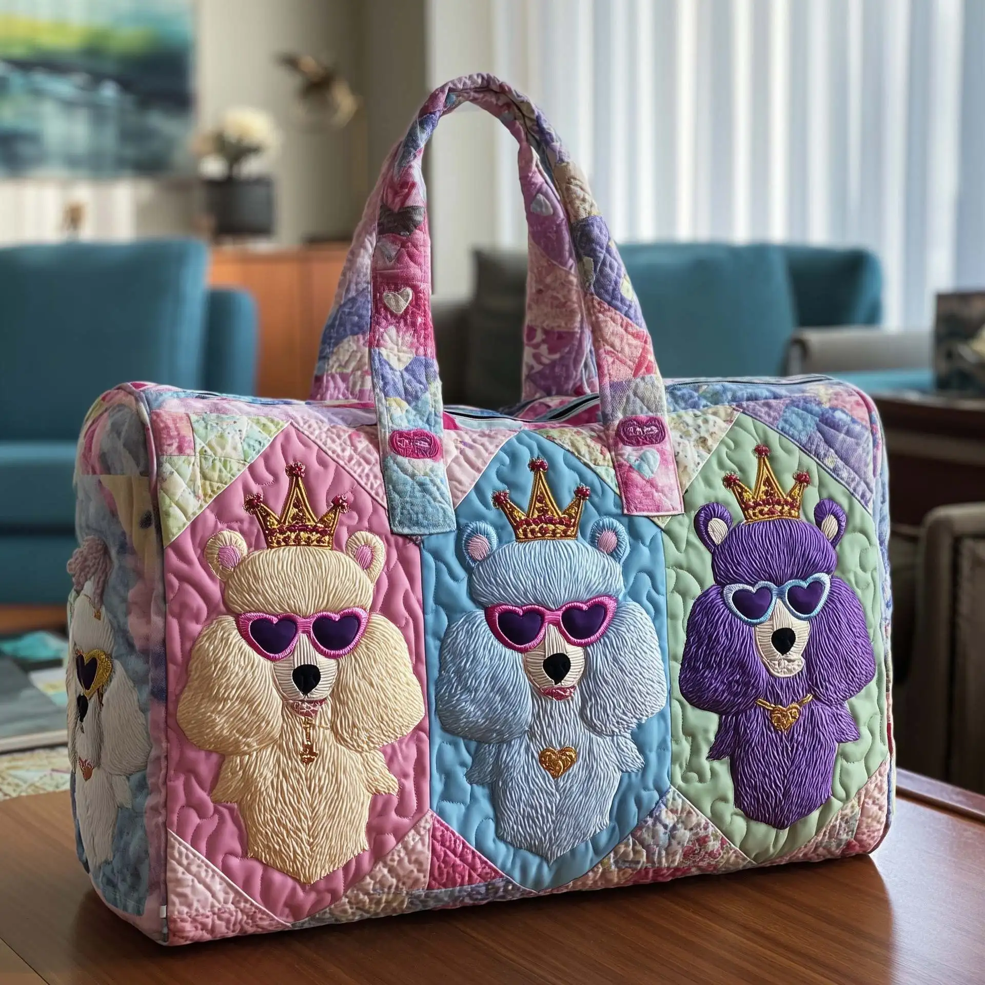 

3D Printed Quilted Bags dog print daily Personalized Gifts Handbag Tote Bag Sport Bags Training Travel Bag Beach Hiking Camping