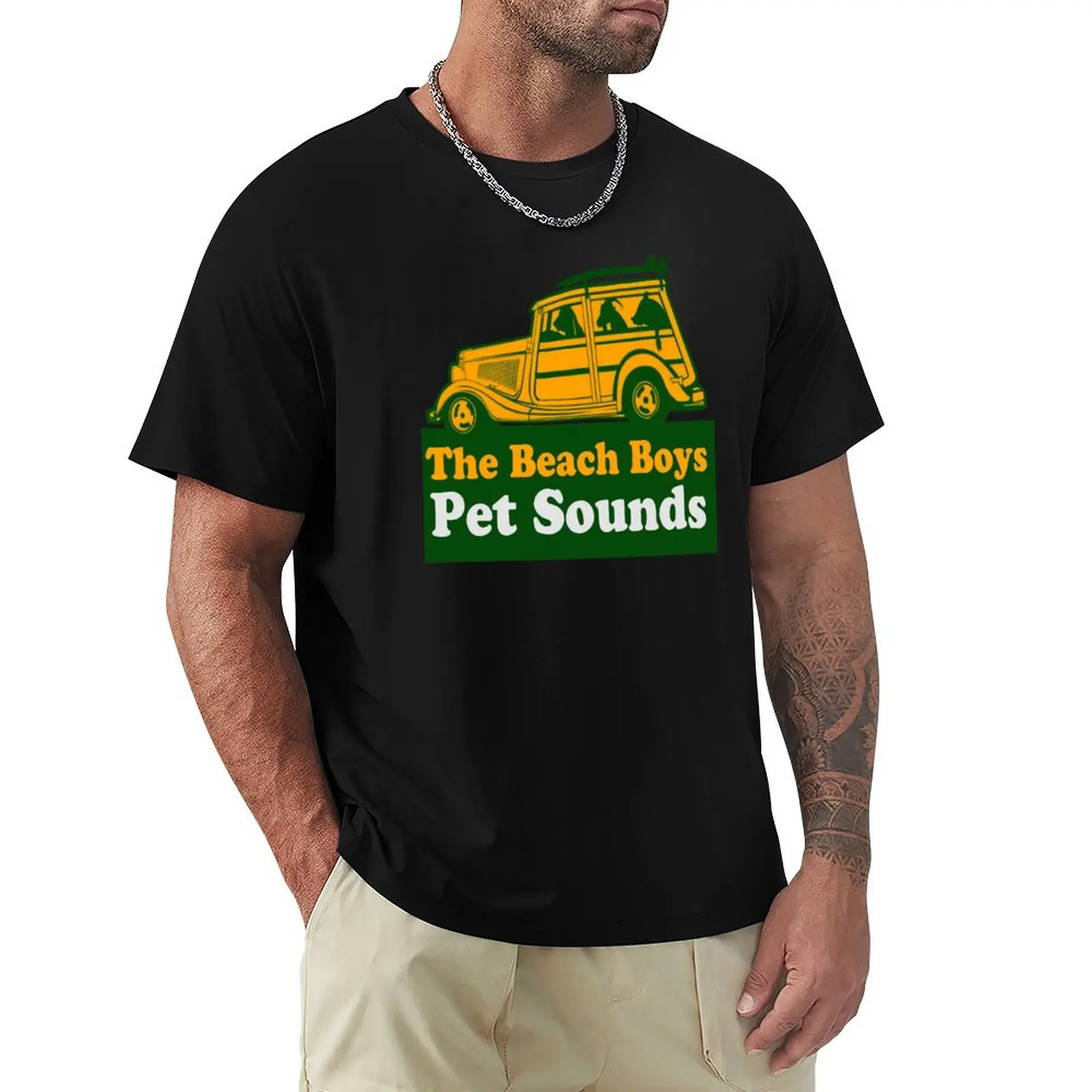The Pet Sounds Surf Woody Beach Boys Animals T-Shirt Holiday All Match T-Shirt