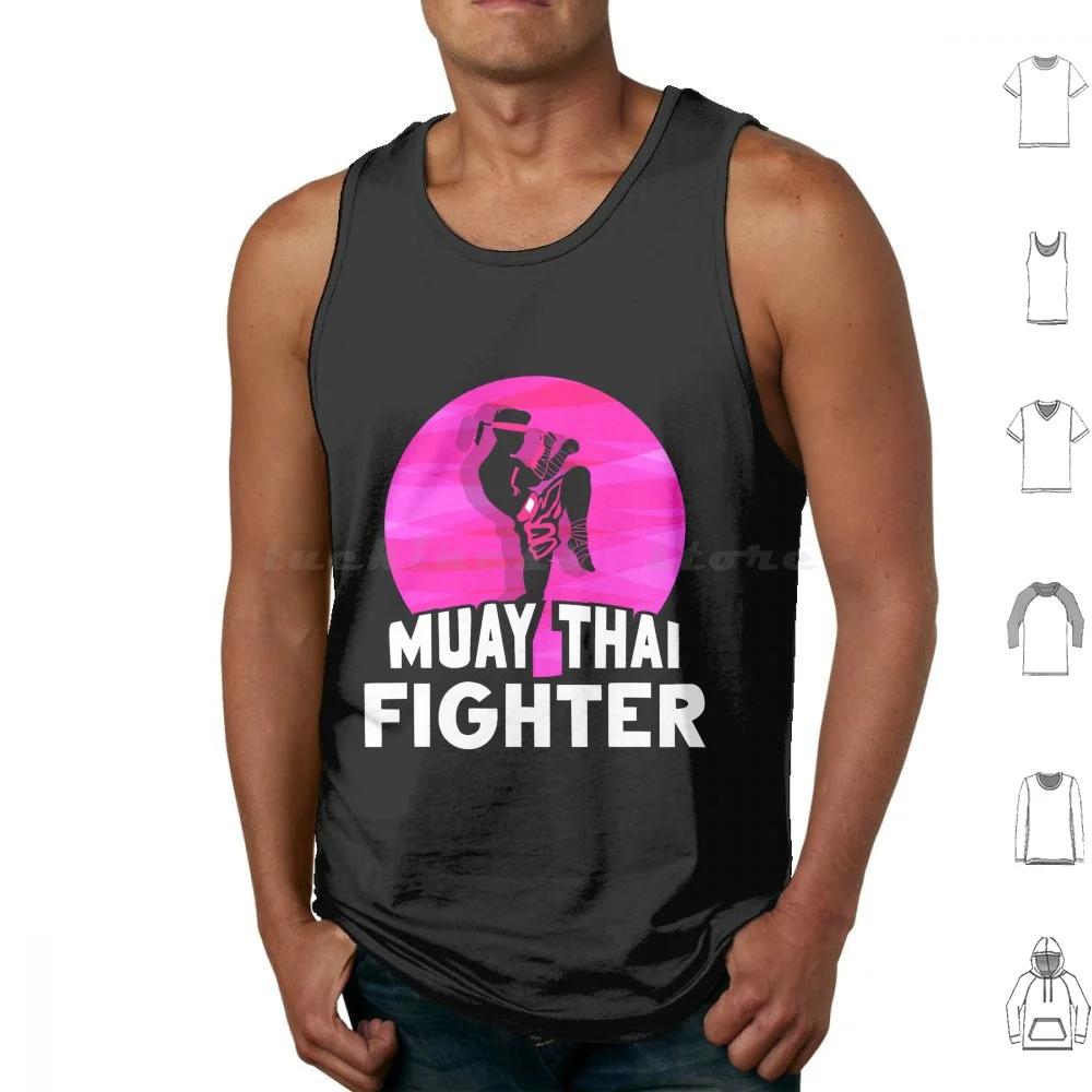 Muay Thai Fighter Hobby Martial Arts Boxing Tank Tops Vest Sleeveless Muay Thai Fighter Hobby Martial Arts Boxing