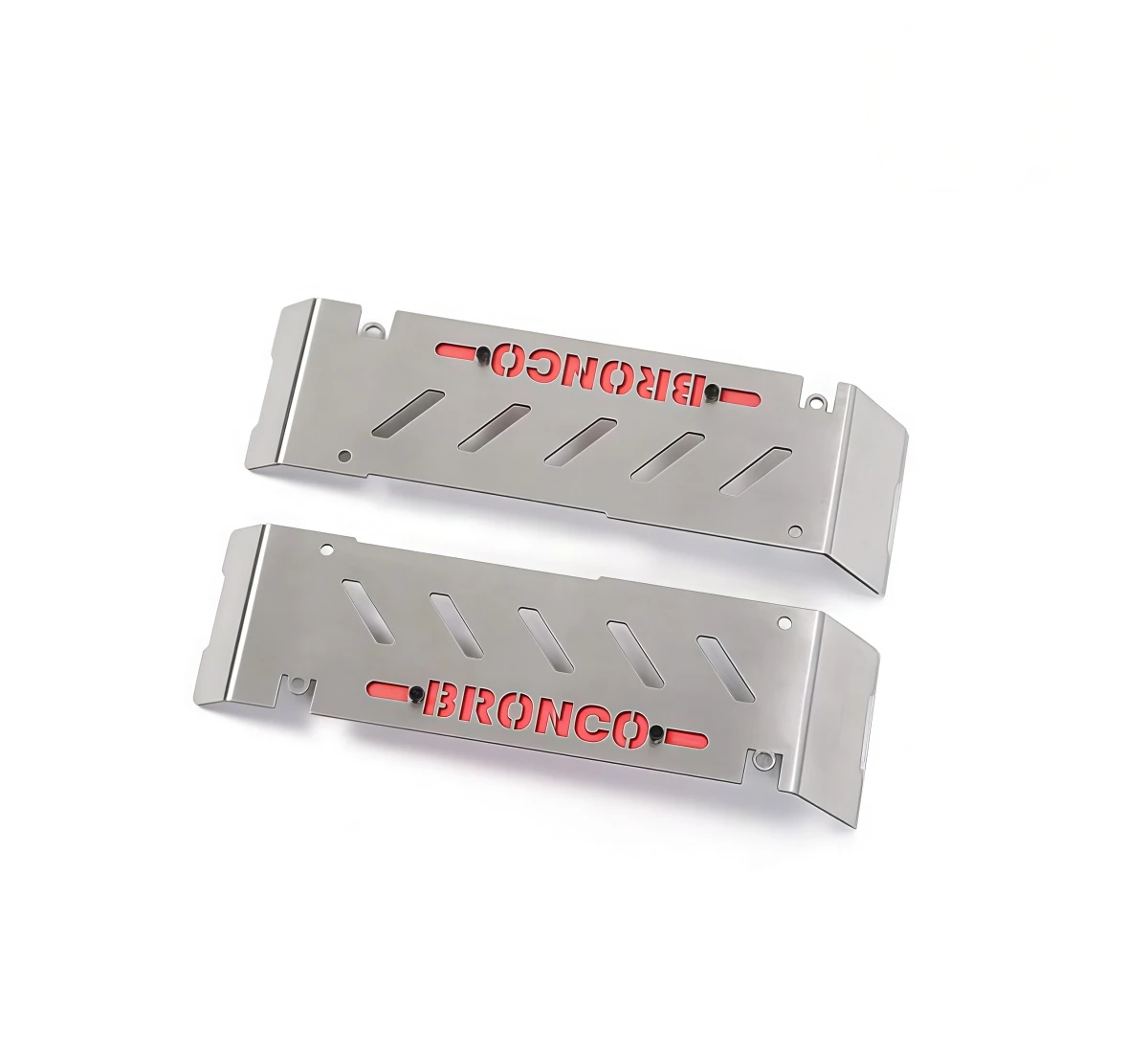 KM Traction Hobby 1/8 Bronco Side Chassis Armor Metal Skid Plate RC Crawler Upgrade Parts