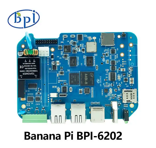 Banana Pi BPI-6202 Embedded single board Allwinner A40I Cortex-A7 2G DDR3 8G eMMC 4G/5G full Netcom + WiFi Industrial Computer
