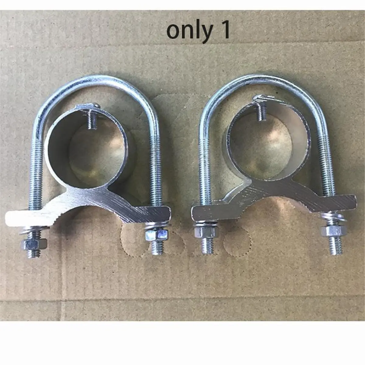 【MUST-HAVE LIST】 Fiberglass Antenna Clamp U-Shaped Pipe Clamp Bracket Fixing Accessory with Screws Included, Inner Diameter 30mm