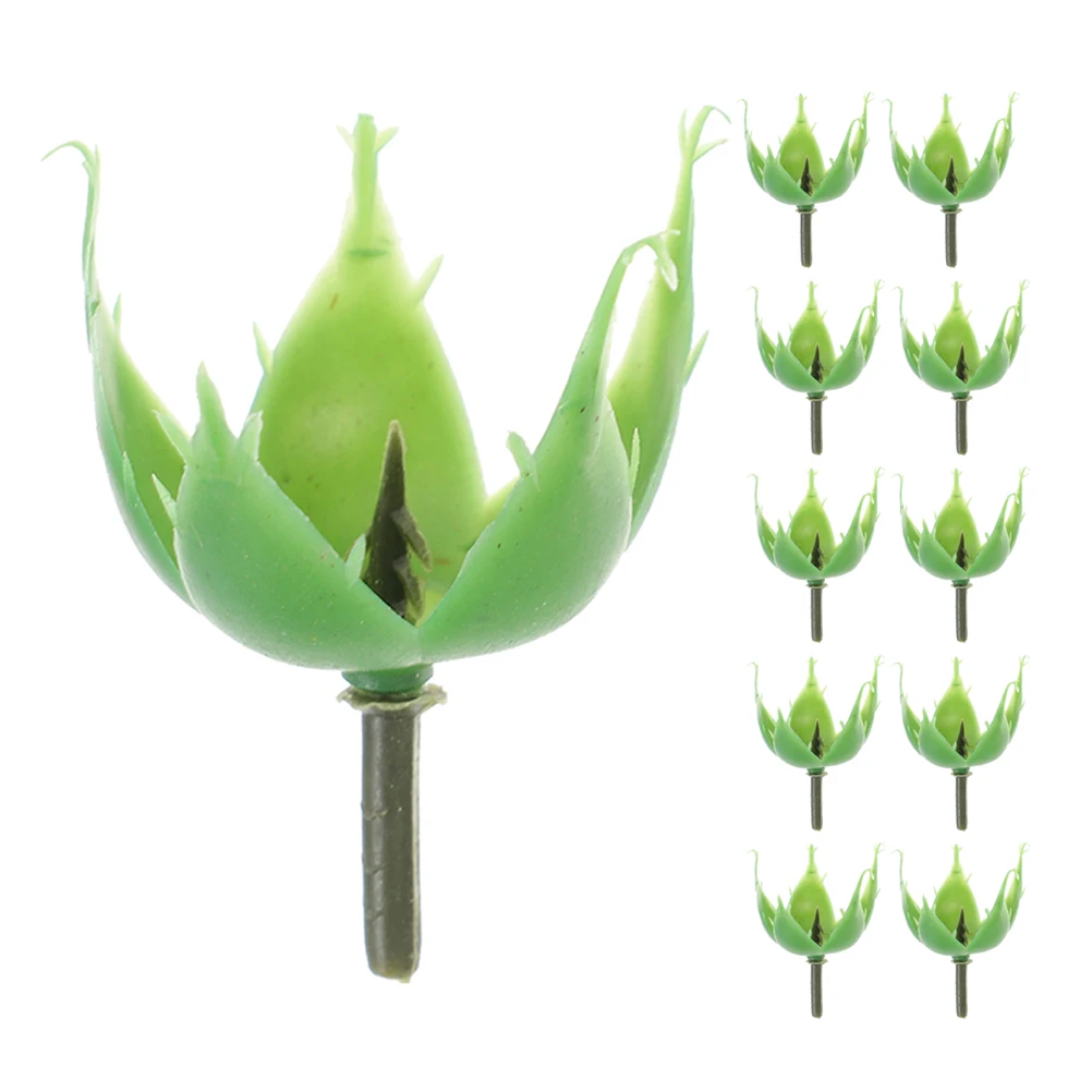 

200 Pcs Artificial Flower Calyxes Realistic Rose Sepals Craft Flower Arrangement Tools Preserved Floral Accessories
