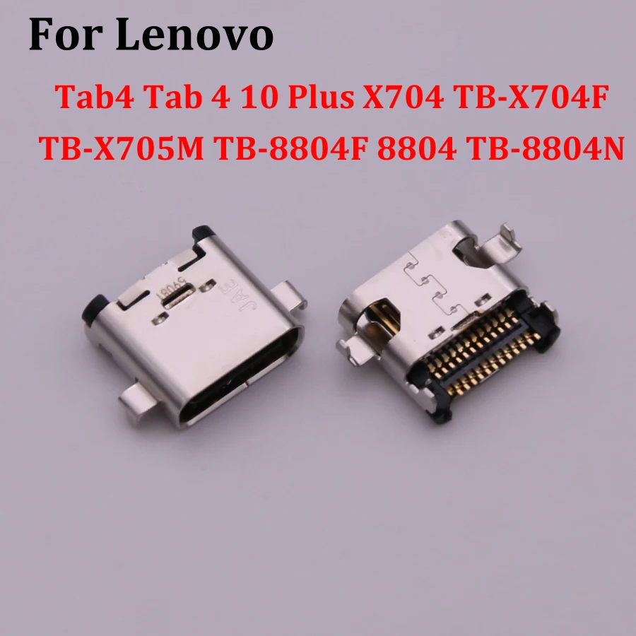 5Pcs Charger Charging Usb Dock Port Connector Plug For Lenovo Tab4 Tab 4 10 Plus TB-8804F 8804 TB-8804N X704 TB-X704F Type C