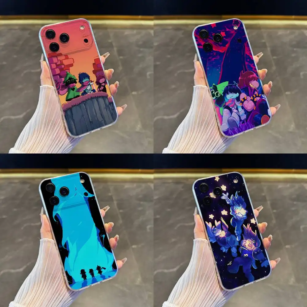 حافظة هاتف D-Deltarune Ralsei لهاتف iPhone 17,16,15,14,13,12,11 Pro,Max,Plus,X,XS,XR,SE4,E غطاء ناعم شفاف صغير