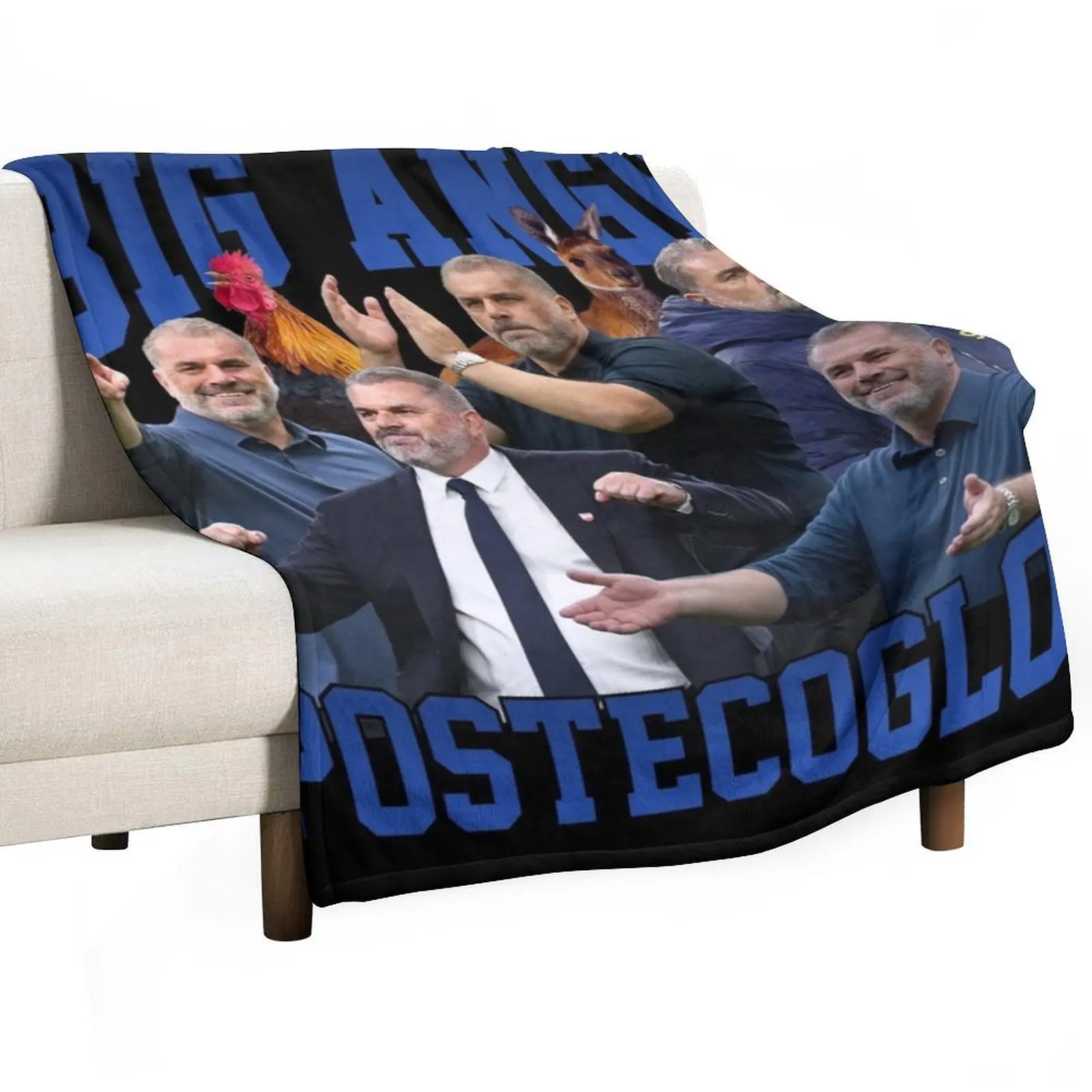 Big Ange Postecoglou Graphic Throw Blanket heavy to sleep valentine gift ideas Sofa Quilt Blankets