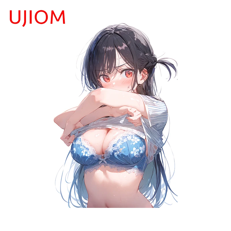 UJIOM 13cm X 8.8cm Cute Girls Chizuru Mizuhara Cartoon Wall Stickers Chibi Living Room Decal Hentai Home Decoration Murals