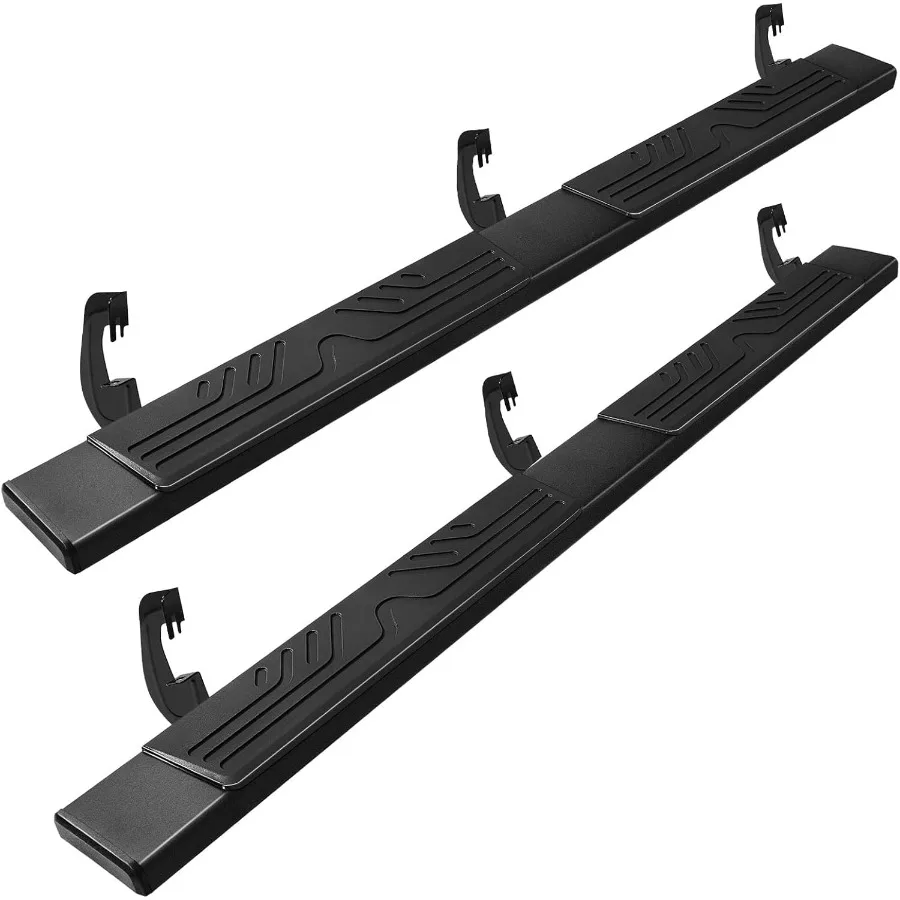 

Беговые доски с двойной кабиной 6,5 для Chevy Silverado GMC Sierra 1500 20072019, для 2500HD 3500HD 2019 LD, черный алюминий Al