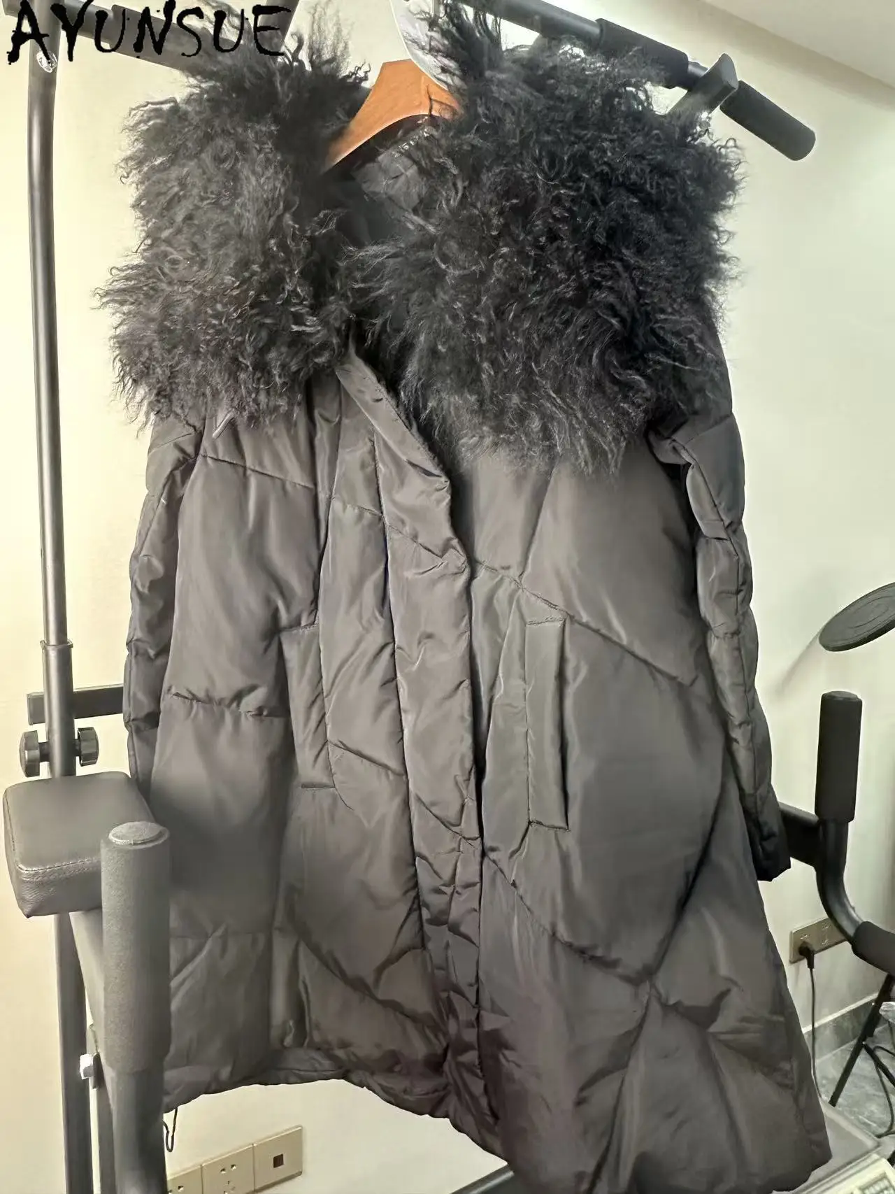 AYUNSUE أسفل سترة النساء الملابس الشتوية امرأة بيضاء بطة أسفل معاطف معطف فريد تعزيز عيوب طفيفة لا استرداد لا تبادل #1