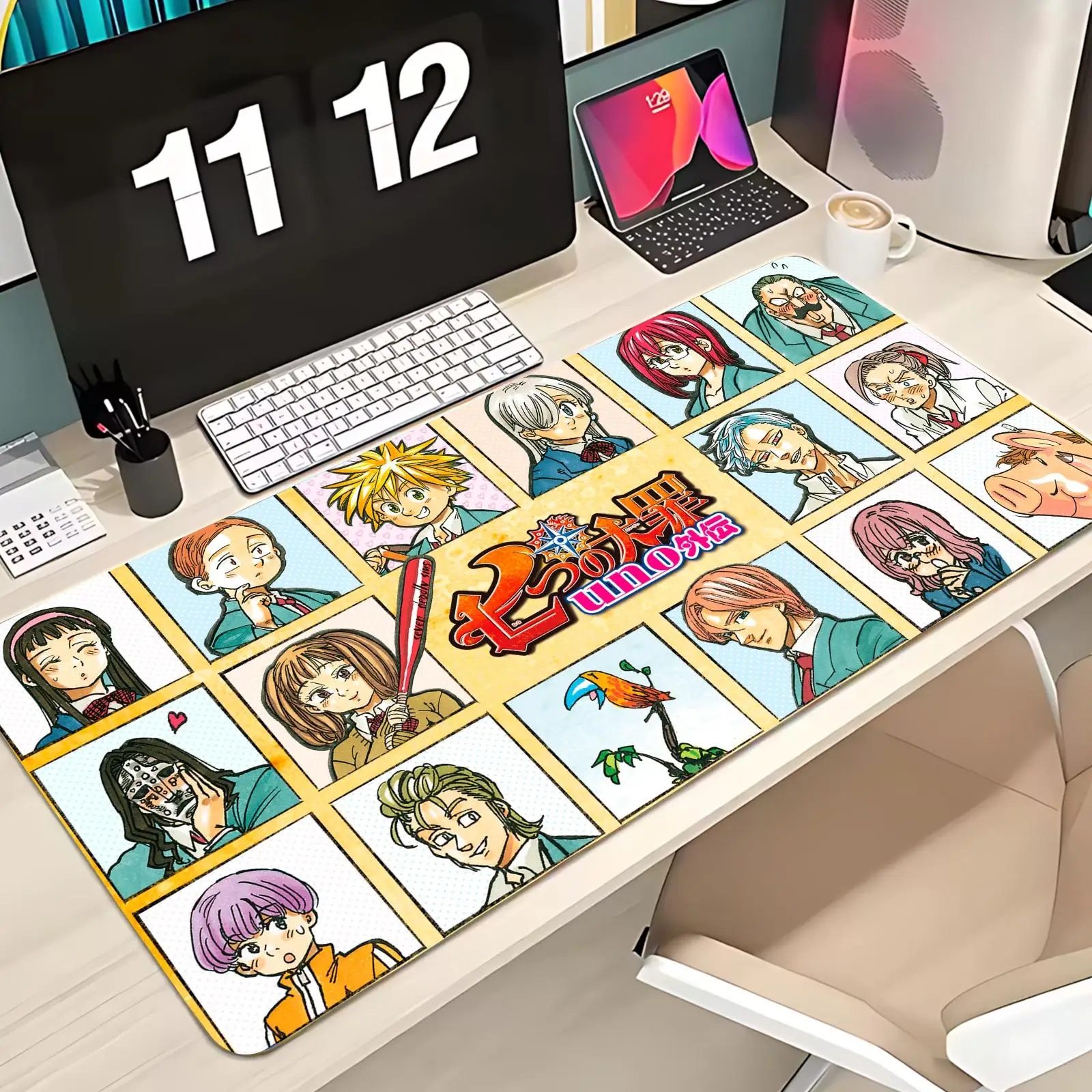The Seven Deadly Sins Mouse Pad Large Extended Gaming Mouse Pad Non-Slip Base for Desk,Game And Office