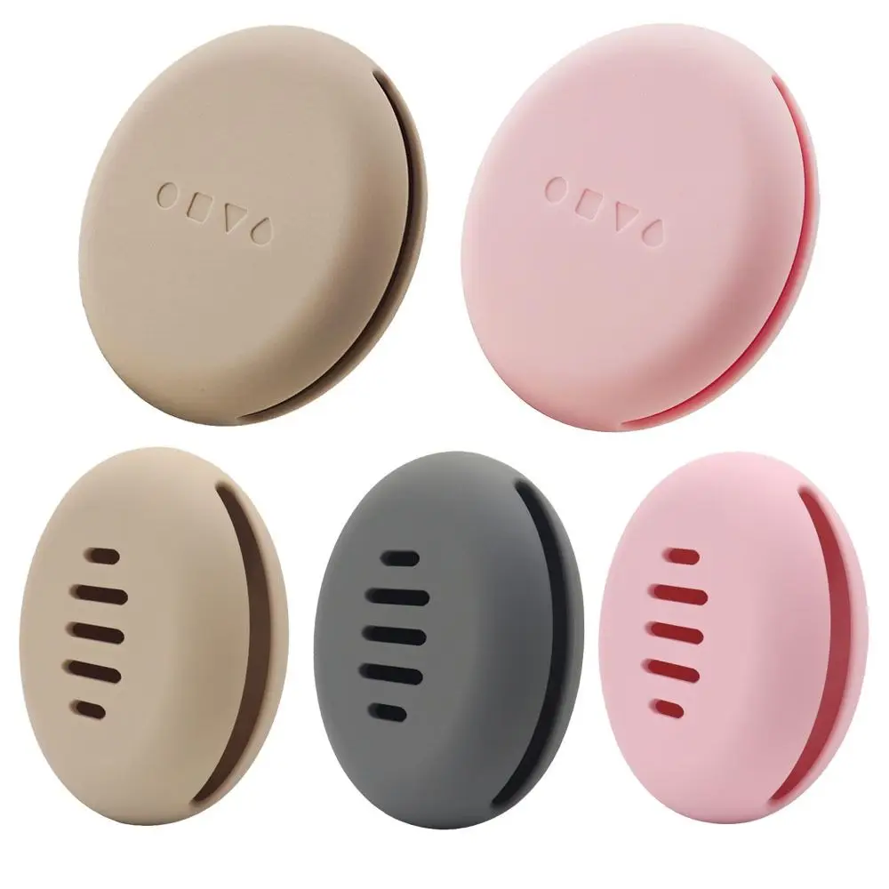 ซิลิโคนอ่อนนุ่มแต่งหน้าผู้ถือฟองน้ําเดินทางแบบพกพาหลายหลุมการออกแบบความงามฟองน้ํากล่องเก็บนํามาใช้ใหม่