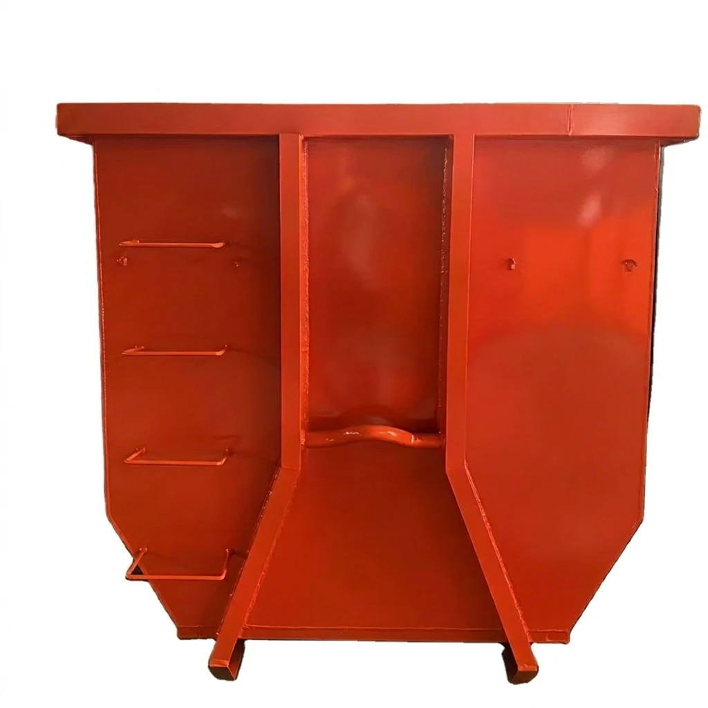 Industrial Hook Lift Bin for Construction Site Waste Handling
