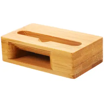 Dřevěný stojan na mobilní telefon, stojan na mobilní telefon se zesilovačem zvuku, držák telefonu, podpora stolu 10 nejlepší prodej dřevěný držák na mobilní telefon - №3