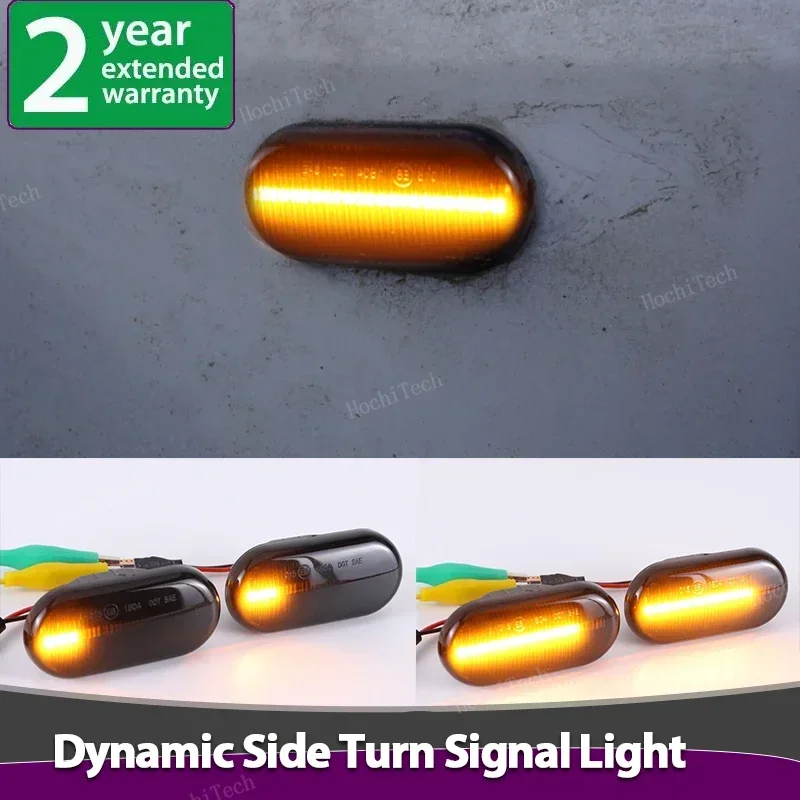 

2pcs Dynamic Smoked Lens Amber LED Side Marker Lights For Nissan Tiida C11 Note E11 NE11 Micra K12 NP300 Navara D40 Qashqai J10