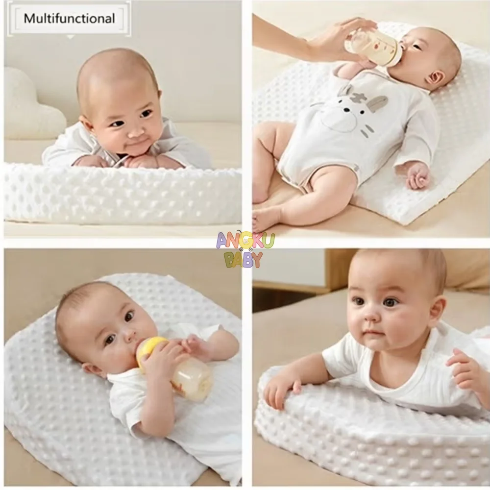 30 °   Almohada de lactancia para bebés, almohada ergonómica lavable para bebés para recién nacidos, almohada de lactancia científica antisaliva durante 0-36 meses