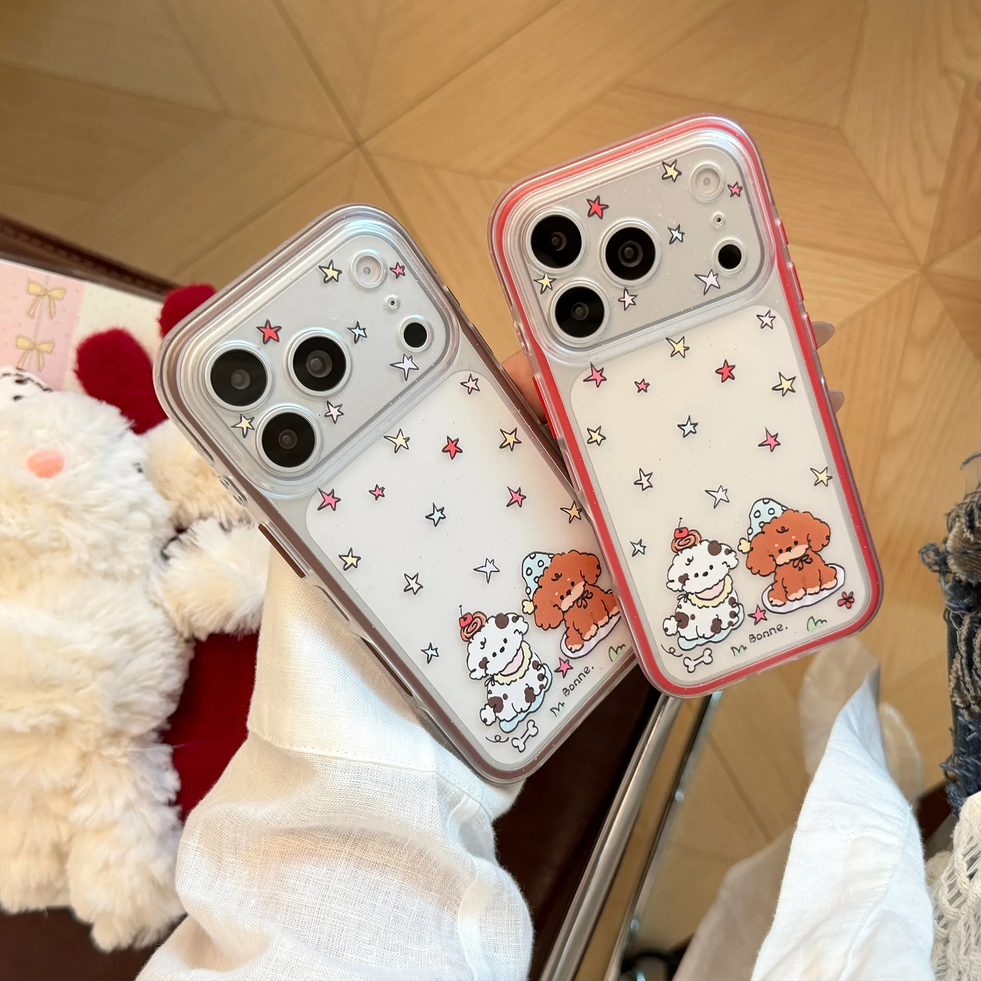 Phone Cases Korean - Koreanische Handyhülle mit buntem Sternen- und